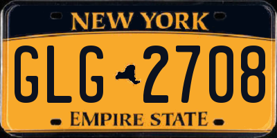 NY license plate GLG2708