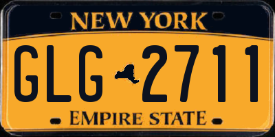 NY license plate GLG2711