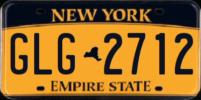 NY license plate GLG2712