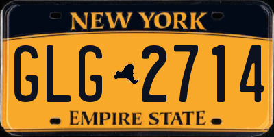 NY license plate GLG2714