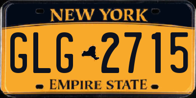 NY license plate GLG2715