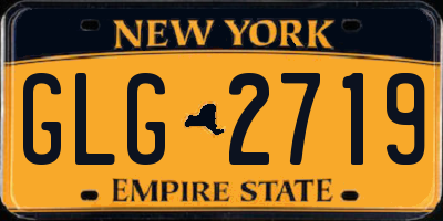 NY license plate GLG2719