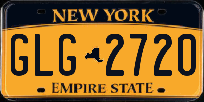 NY license plate GLG2720