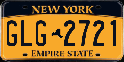 NY license plate GLG2721