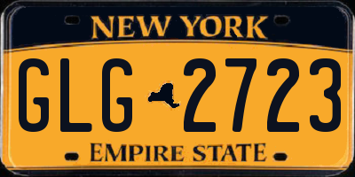 NY license plate GLG2723