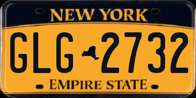 NY license plate GLG2732