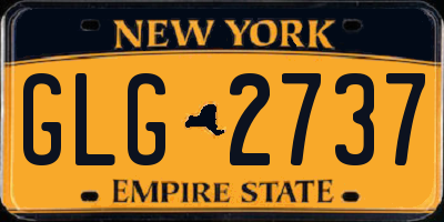 NY license plate GLG2737