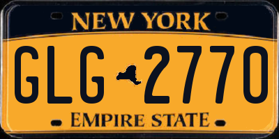 NY license plate GLG2770