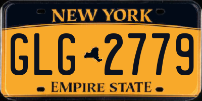 NY license plate GLG2779