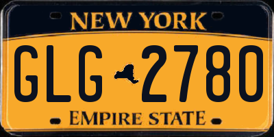 NY license plate GLG2780