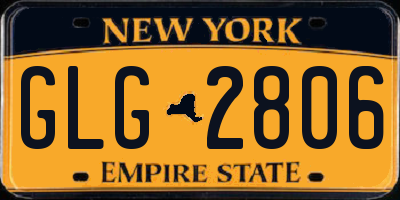 NY license plate GLG2806