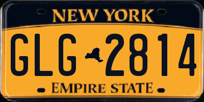 NY license plate GLG2814
