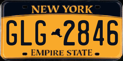 NY license plate GLG2846