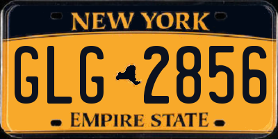 NY license plate GLG2856