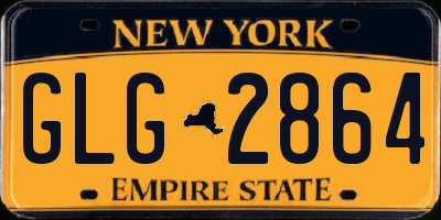 NY license plate GLG2864