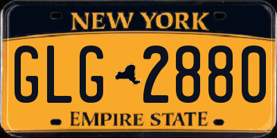 NY license plate GLG2880