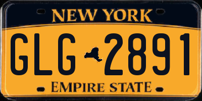 NY license plate GLG2891