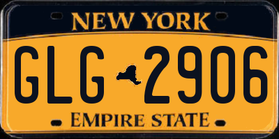 NY license plate GLG2906
