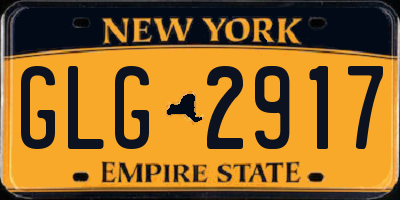 NY license plate GLG2917