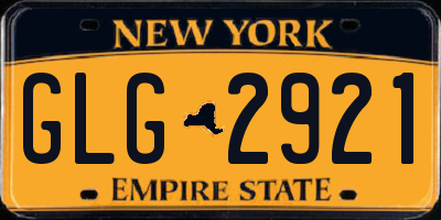 NY license plate GLG2921