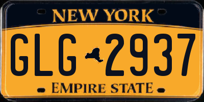 NY license plate GLG2937