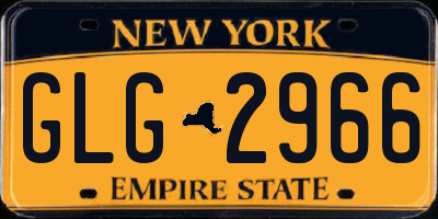 NY license plate GLG2966