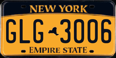 NY license plate GLG3006