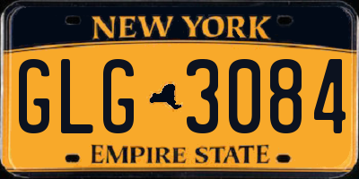 NY license plate GLG3084