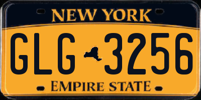 NY license plate GLG3256