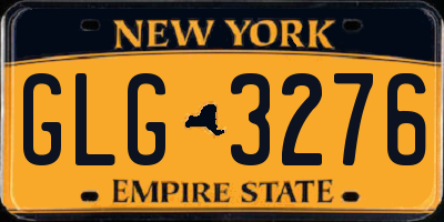 NY license plate GLG3276