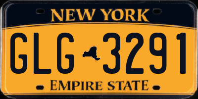 NY license plate GLG3291
