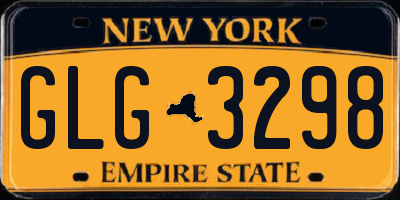 NY license plate GLG3298
