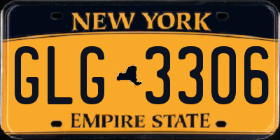 NY license plate GLG3306