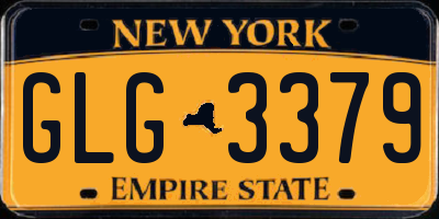 NY license plate GLG3379