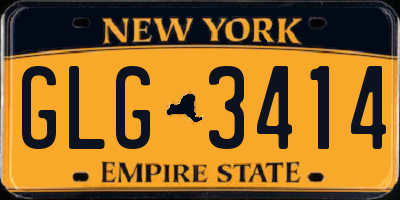 NY license plate GLG3414