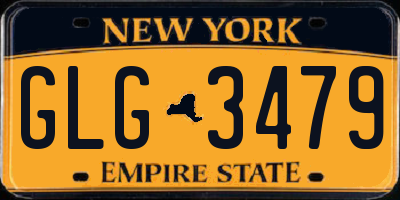 NY license plate GLG3479