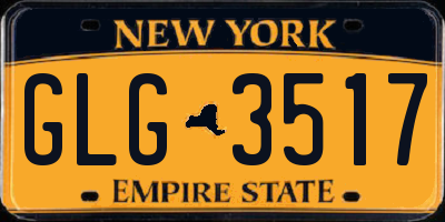 NY license plate GLG3517