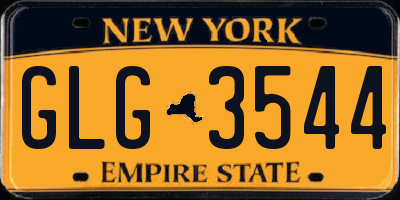 NY license plate GLG3544