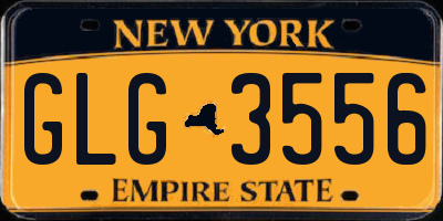 NY license plate GLG3556