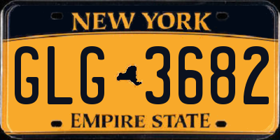 NY license plate GLG3682