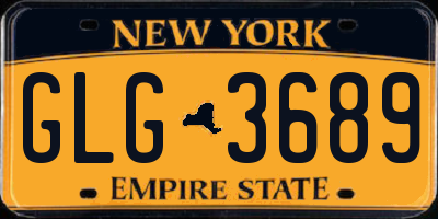 NY license plate GLG3689