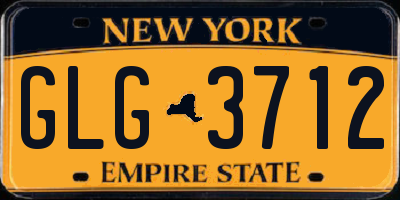 NY license plate GLG3712