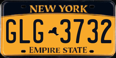 NY license plate GLG3732