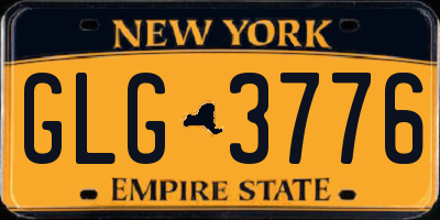 NY license plate GLG3776