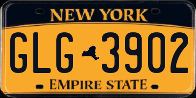 NY license plate GLG3902