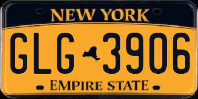 NY license plate GLG3906