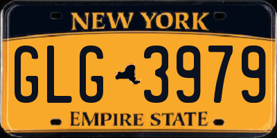 NY license plate GLG3979