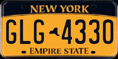 NY license plate GLG4330