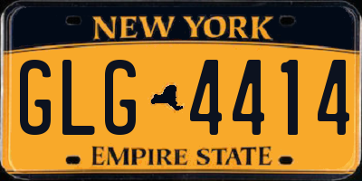NY license plate GLG4414