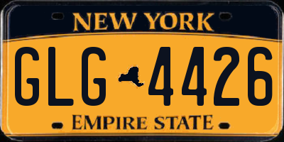 NY license plate GLG4426